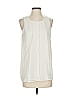Ann Taylor LOFT 100% Polyester Ivory Sleeveless Blouse Size S - photo 1