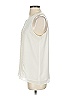 Ann Taylor LOFT 100% Polyester Ivory Sleeveless Blouse Size S - photo 4