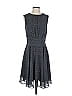 Derek Lam Collective 100% Polyester Houndstooth Gray Black Casual Dress Size EU (IT) 38 / US 2 - photo 1