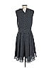 Derek Lam Collective 100% Polyester Houndstooth Gray Black Casual Dress Size EU (IT) 38 / US 2 - photo 2