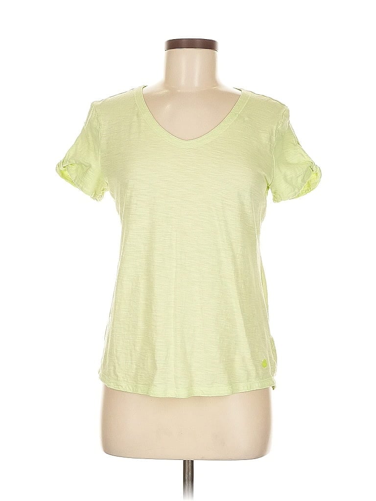 T by Talbots 100% Cotton Green Short Sleeve T-Shirt Size M - photo 1