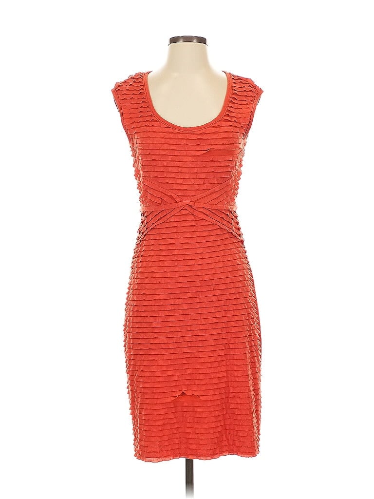 Pre-owned Sleeping On Snow Cocktail Dress In Orange