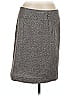 Ann Taylor LOFT Outlet Chevron-herringbone Gray Formal Skirt Size 8 - photo 1