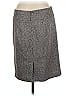 Ann Taylor LOFT Outlet Chevron-herringbone Gray Formal Skirt Size 8 - photo 2