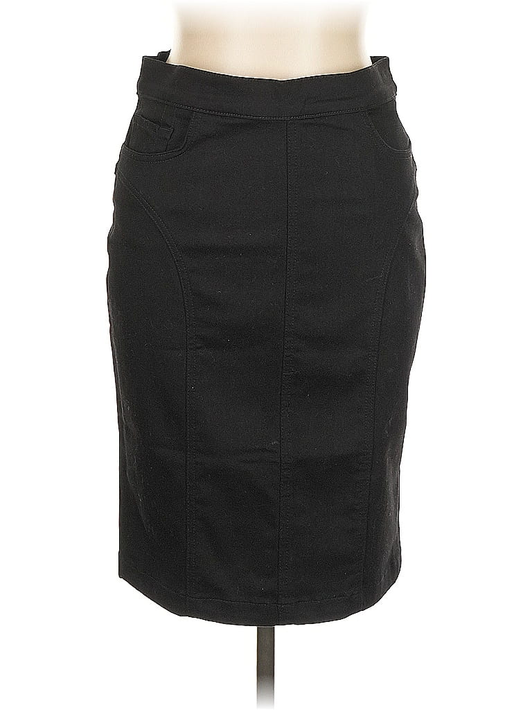 Pre-owned 7 For All Mankind Formal Skirt In Black
