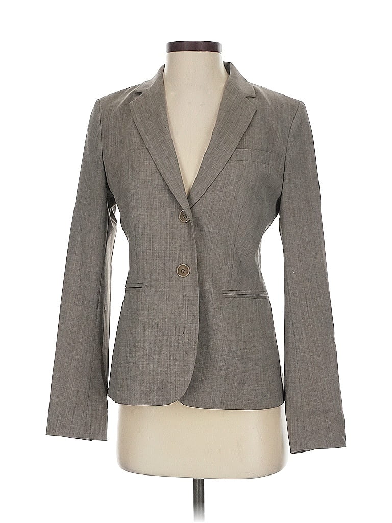 Pre-owned Banana Republic Wool Blazer Jacket In Gray