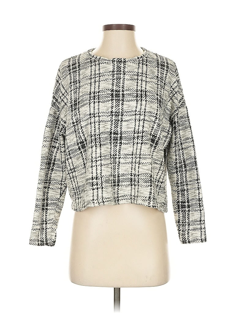 Pre-owned Lou & Grey Long Sleeve Blouse In Gray