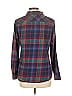 Natural Reflections 100% Cotton Plaid Blue Long Sleeve Button-Down Shirt Size L - photo 2