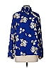 Ann Taylor LOFT Outlet 100% Polyester Floral Blue Long Sleeve Blouse Size M - photo 1