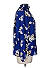 Ann Taylor LOFT Outlet 100% Polyester Floral Blue Long Sleeve Blouse Size M - photo 3