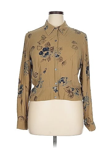 Liz Claiborne Long Sleeve Silk Top (view 1)