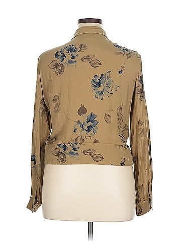 Liz Claiborne Long Sleeve Silk Top (view 2)