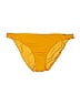Nicholas Solid Yellow Swimsuit Bottoms Size S - photo 1