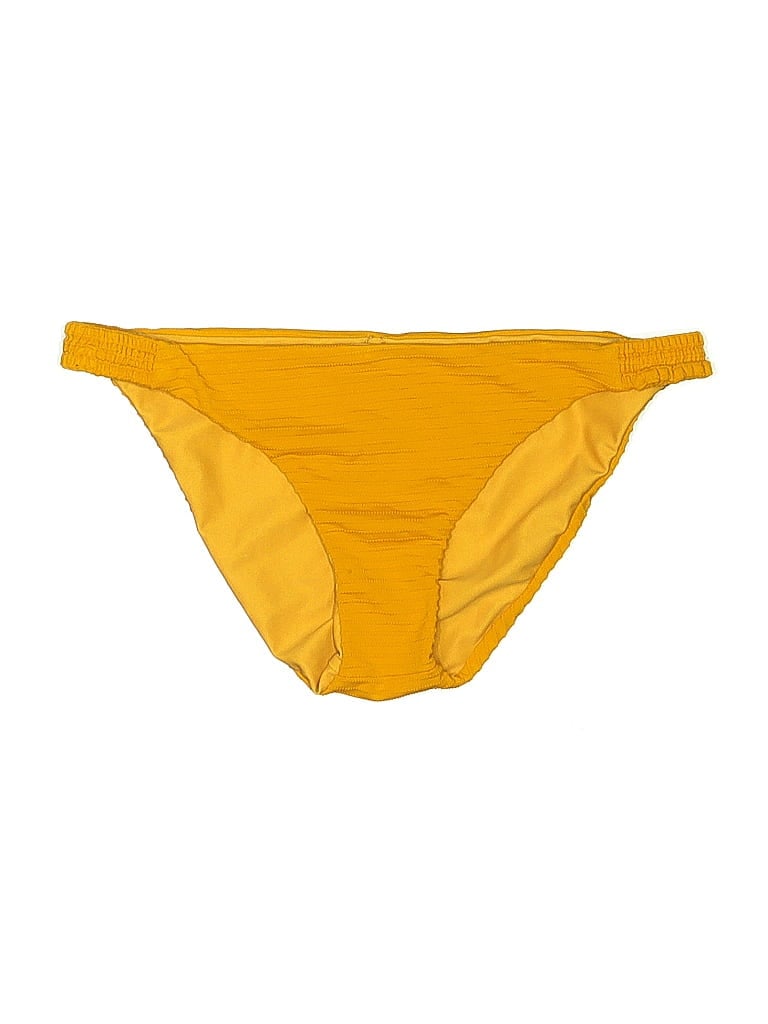 Nicholas Solid Yellow Swimsuit Bottoms Size S - photo 1