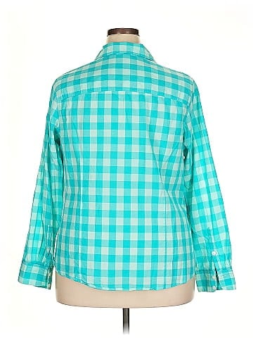 Crown & Ivy 3/4 Sleeve Button-Down Shirt (view 2)