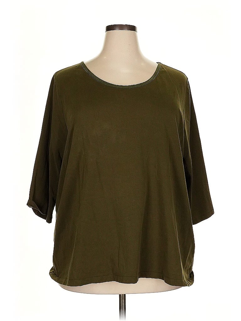 Catherines Green 3/4 Sleeve T-Shirt Size 22/24W - photo 1