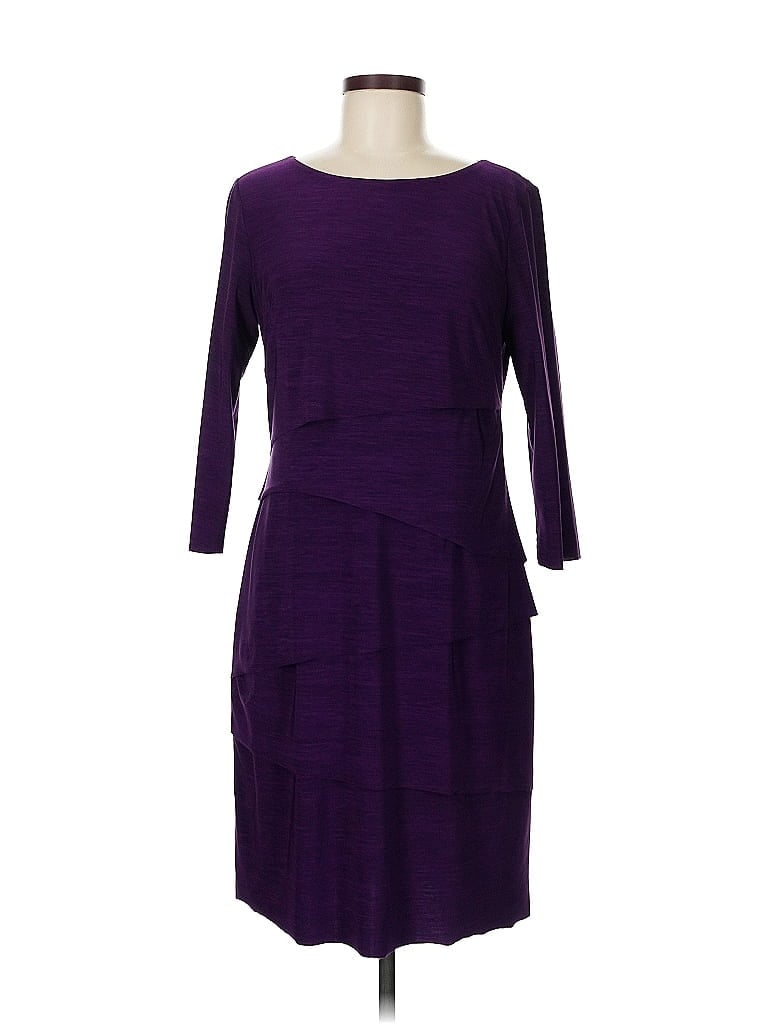 Click to view more detailed imagery on our partner's website Pre-owned Tahari By Asl Casual Dress In Purple
