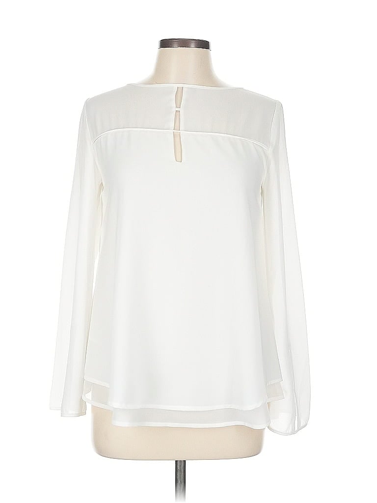 Pre-owned Unbranded Long Sleeve Blouse In White