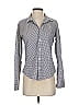 Frank & Eileen 100% Cotton Houndstooth Gray Long Sleeve Button-Down Shirt Size XS - photo 1