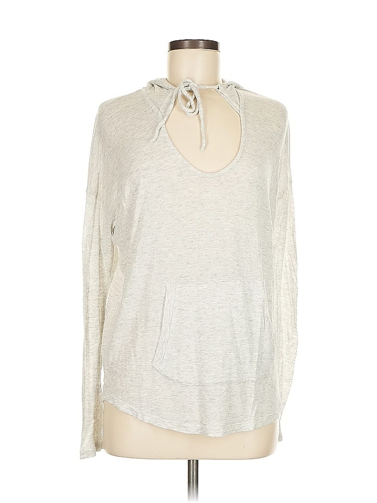 Pre-owned Splendid Long Sleeve T-shirt In Silver