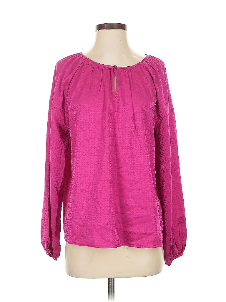 Pre-owned Vince Camuto Long Sleeve Blouse In Pink