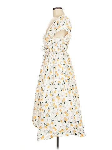 Kate Spade New York Yellow Ivory Casual Dress Size M