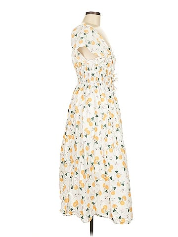 Kate Spade New York Yellow Ivory Casual Dress Size M