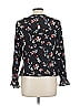 Tanya Taylor 100% Silk Black Long Sleeve Silk Top Size 12 - photo 2