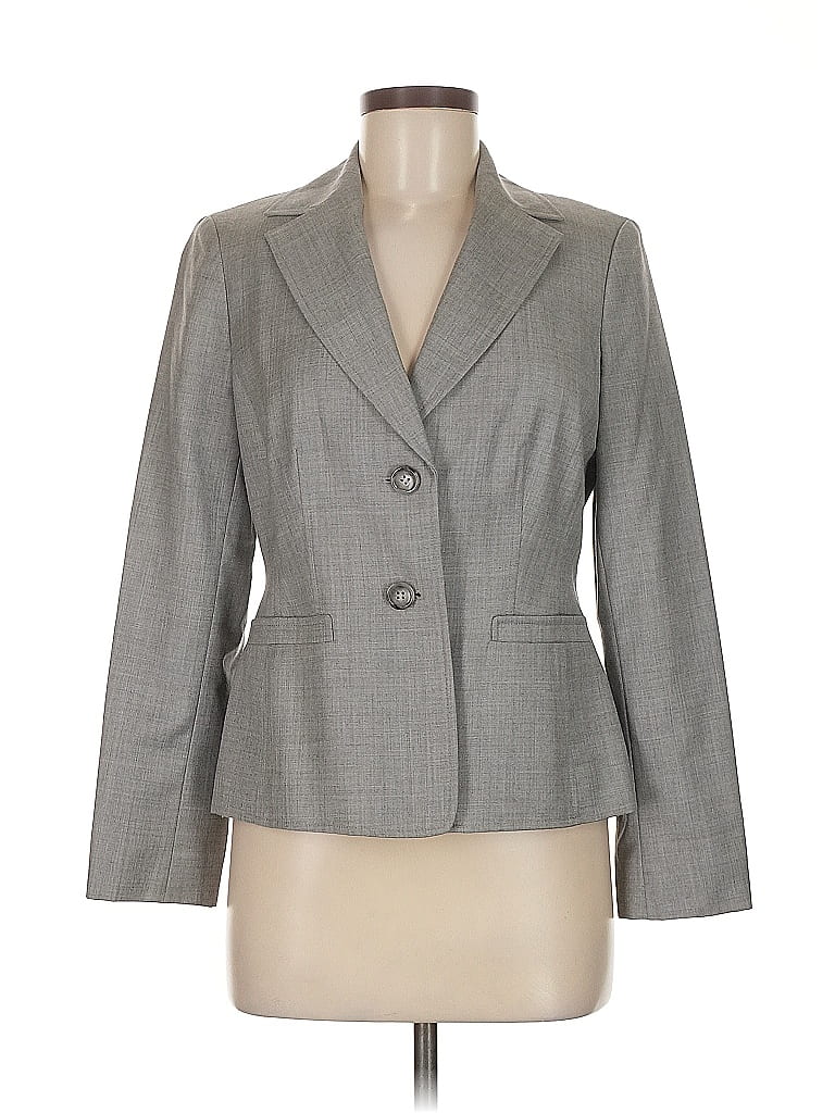 Pre-owned Ann Taylor Factory Blazer Jacket In Gray