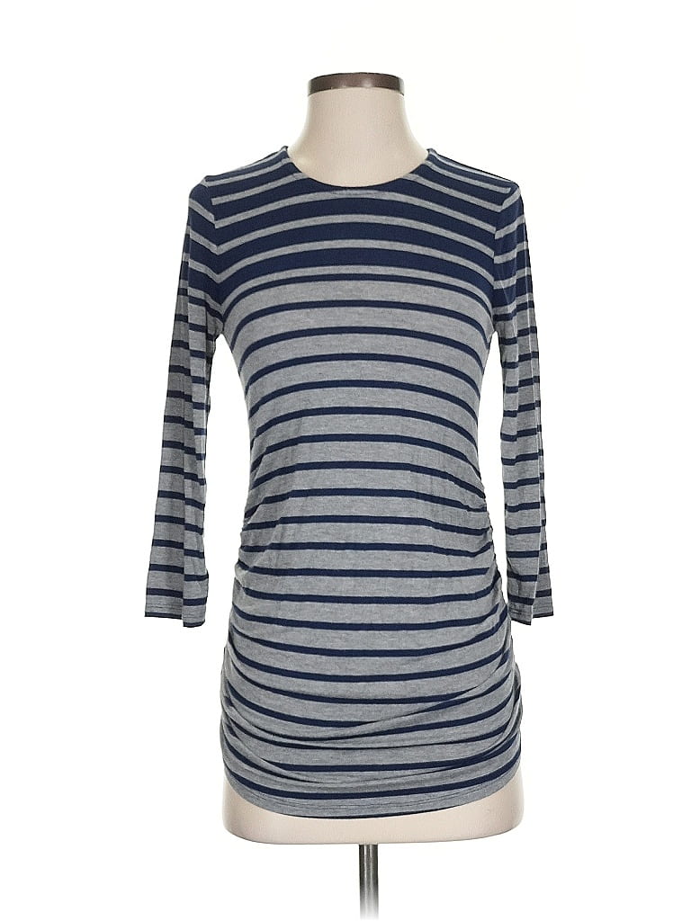 Pre-owned Jessica Simpson 3/4 Sleeve T-shirt In Gray