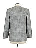 Alfred Dunner 100% Wool Houndstooth Gray Wool Blazer Size 12 - photo 2