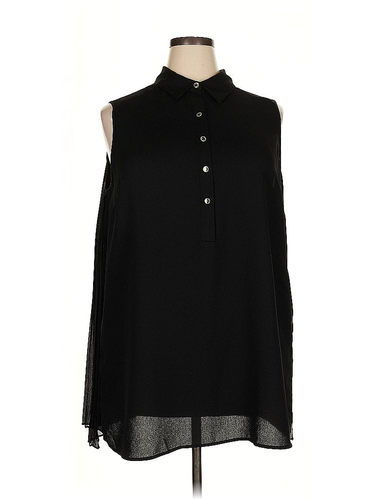 Roz & Ali 100% Polyester Black Sleeveless Blouse Size 2X - photo 1