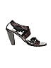 Donald J Pliner 100% Leather Burgundy Brown Heels Size 10 - photo 1