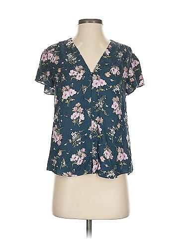 Rebecca Taylor Short Sleeve Silk Top (view 1)