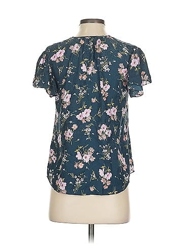 Rebecca Taylor Short Sleeve Silk Top (view 2)
