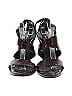 Donald J Pliner 100% Leather Burgundy Brown Heels Size 10 - photo 2
