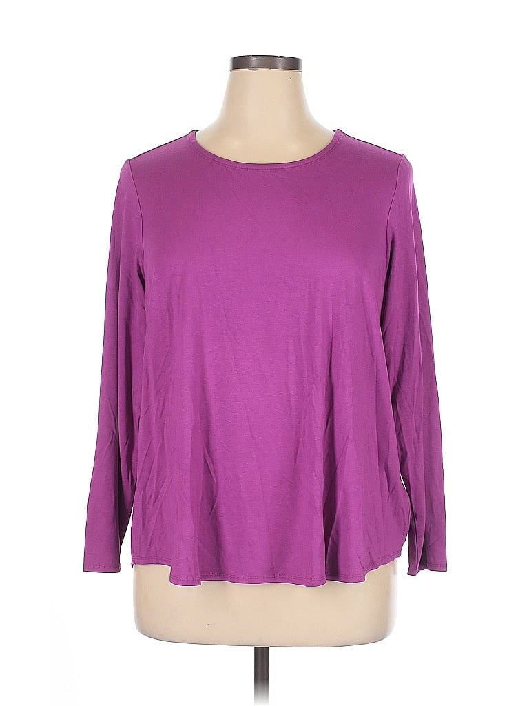 CUPIO Pre-owned 3/4 Sleeve T-shirt In Purple