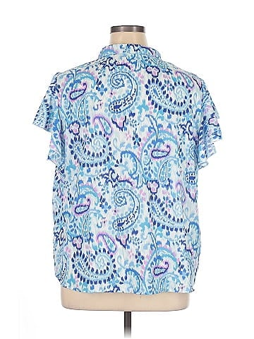 Shein Curve Short Sleeve Blouse (view 2)