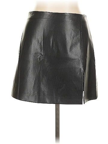 Sunday Best Faux Leather Skirt (view 1)