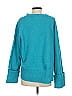 Anrabess 100% Polyester Solid Teal Blue Pullover Sweater Size S - photo 2