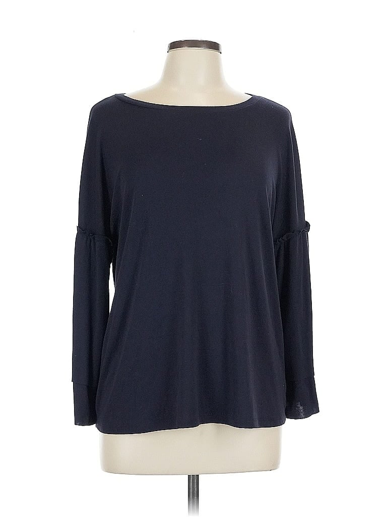 Click to view more detailed imagery on our partner's website Pre-owned Sanctuary Long Sleeve Top Blue Boatneck Tops