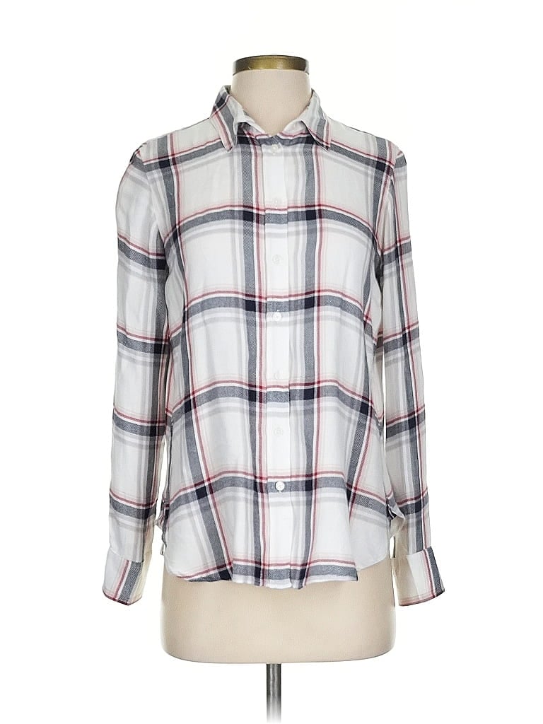 Pre-owned Banana Republic Long Sleeve Button Down Shirt In White