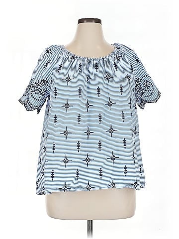 Crown & Ivy Short Sleeve Blouse (view 1)