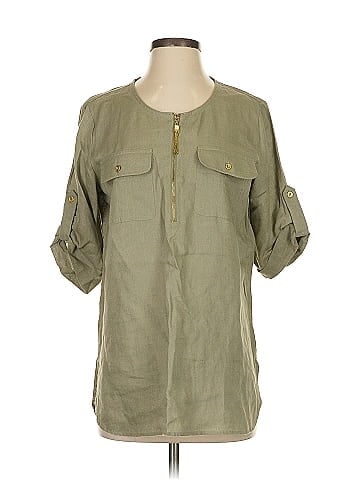Ellen Tracy 3/4 Sleeve Button-Down Shirt (view 1)