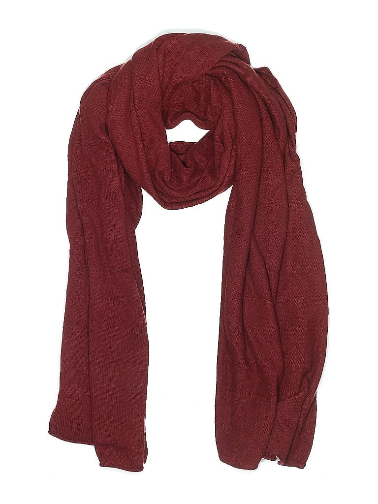 Pre-owned Unbranded Scarf In Burgundy