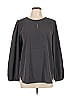 Ann Taylor LOFT Outlet Gray Long Sleeve Blouse Size L - photo 1