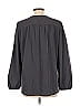 Ann Taylor LOFT Outlet Gray Long Sleeve Blouse Size L - photo 2