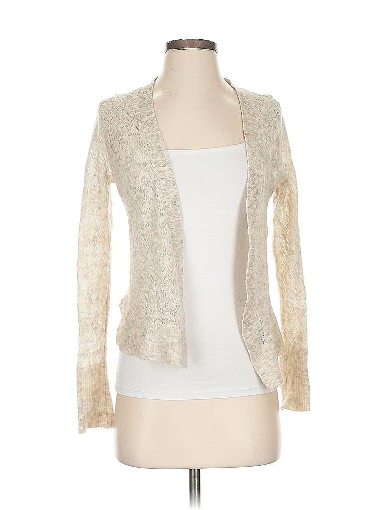 Pre-owned Meadow Rue Cardigan Sweater In White