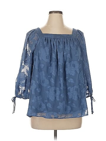 LC Lauren Conrad 3/4 Sleeve Blouse (view 1)