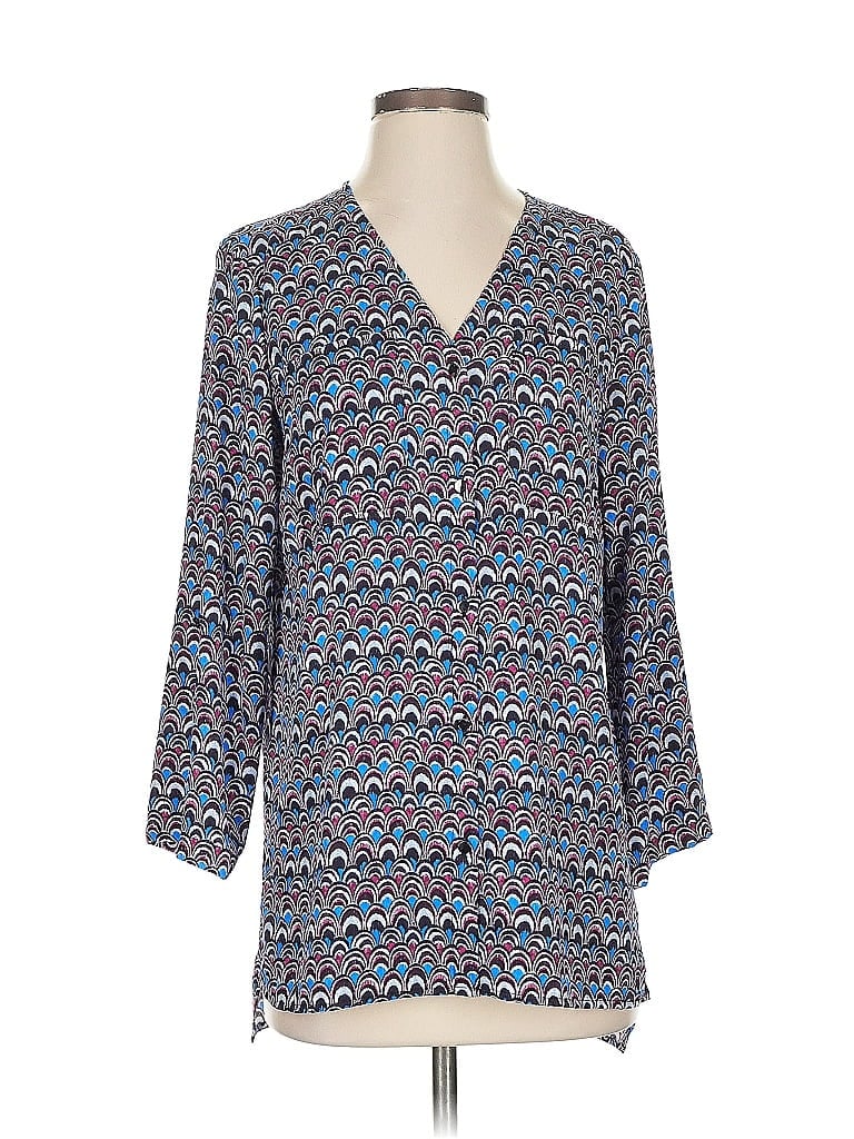 Click to view more detailed imagery on our partner's website Pre-owned Jones New York 3/4 Sleeve Blouse In Purple